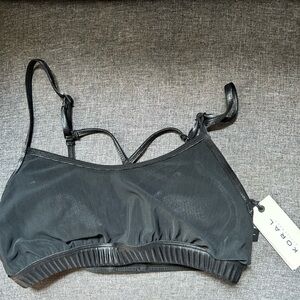 Koral Black Sports Bra